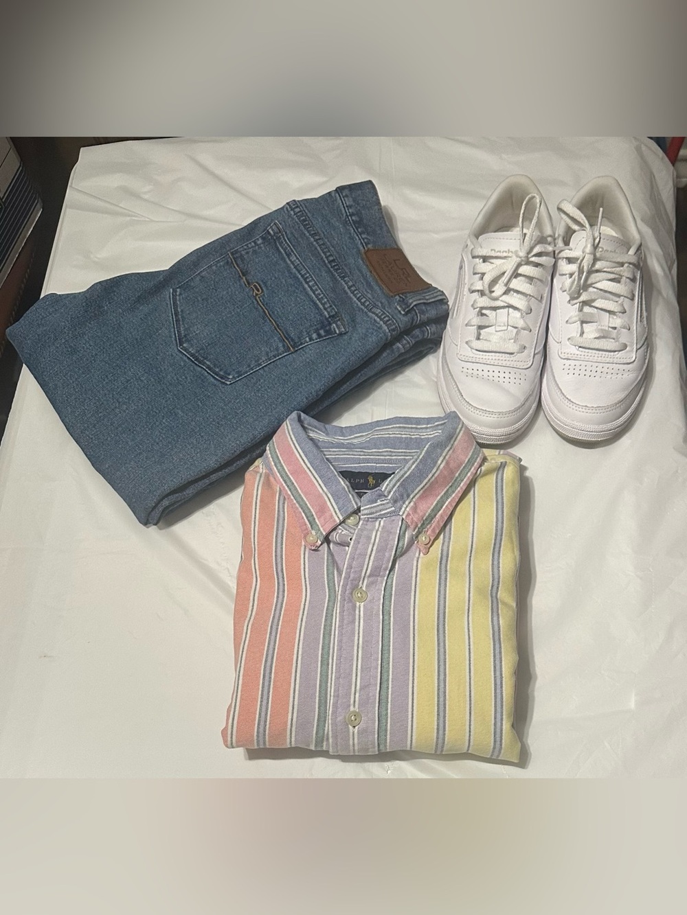 Vintage Polo Ralph Lauren Multi-Color Pastel Striped "Fun Shirt" Button Down